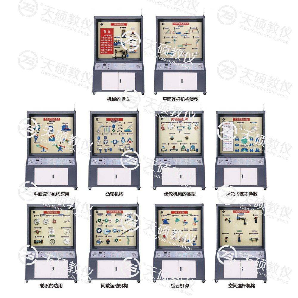 TSSMT-1型 機械原理陳列櫃（10個分櫃，帶（dài）智能語音講解）